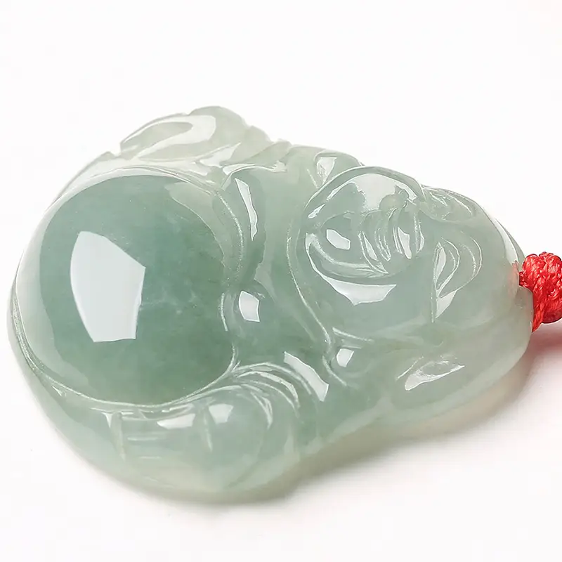 Jade Laughing Buddha Pendant Necklace for Women - Image 6