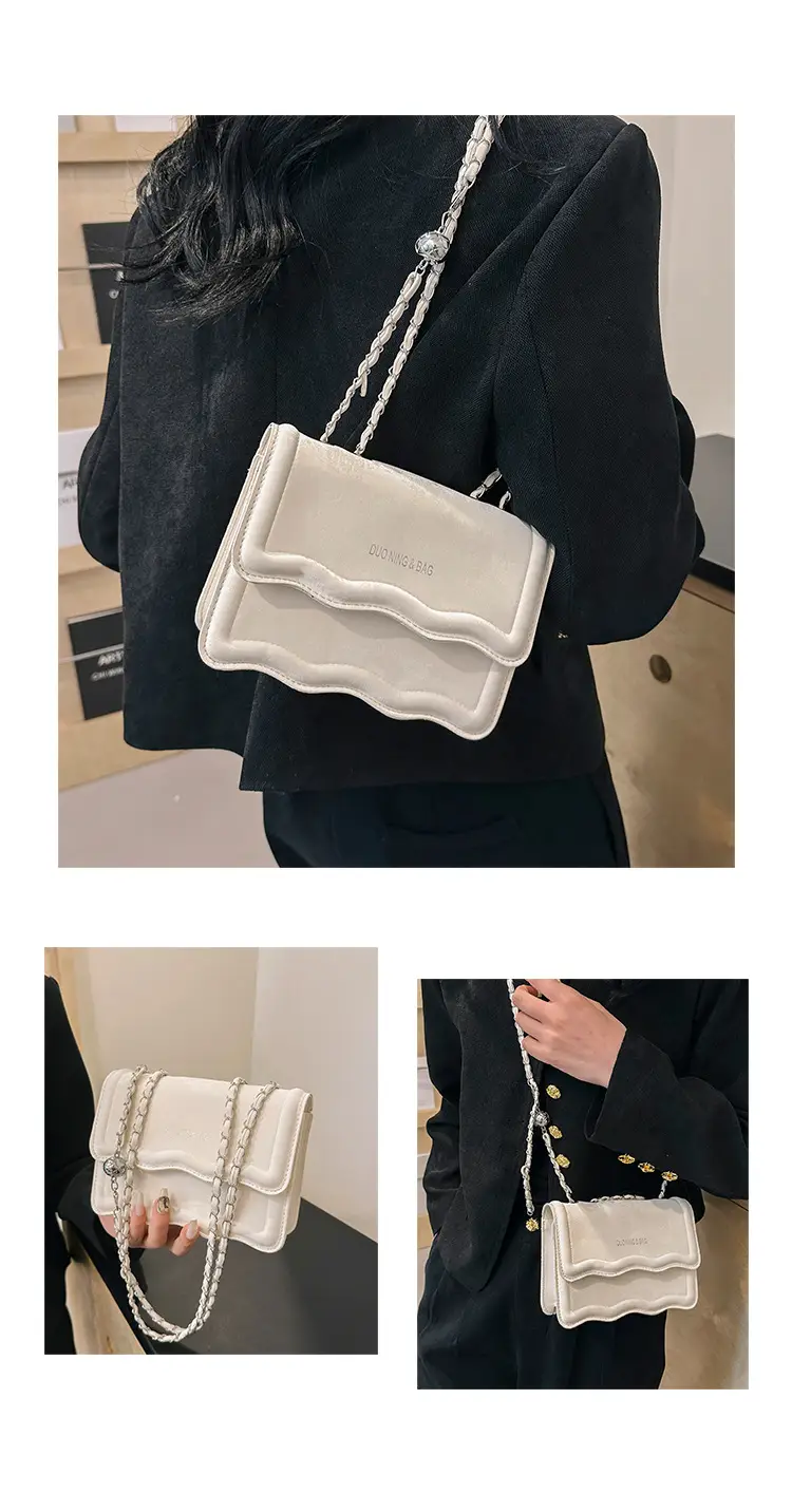 Black Retro Chain Shoulder Bag for Women — feature 26