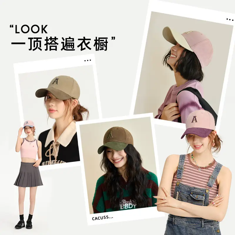 Women's Green Auburn Cap Sun Hat Cotton Baseball - Image 8