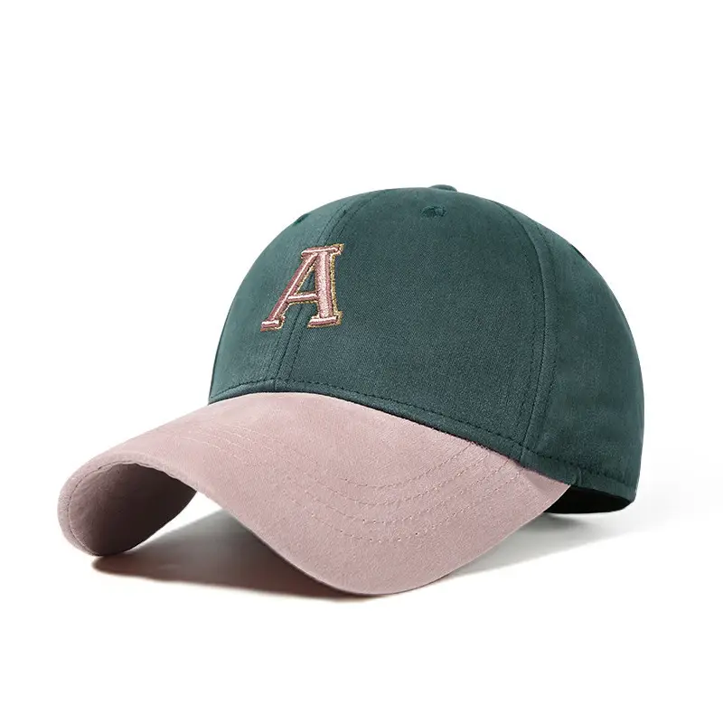 Women's Green Auburn Cap Sun Hat Cotton Baseball - Image 2