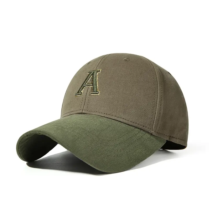 Women's Green Auburn Cap Sun Hat Cotton Baseball - Image 4