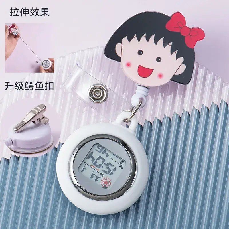 Retractable Nurse Watch Digital Silicone Pocket Watch for Men Women - Image 10