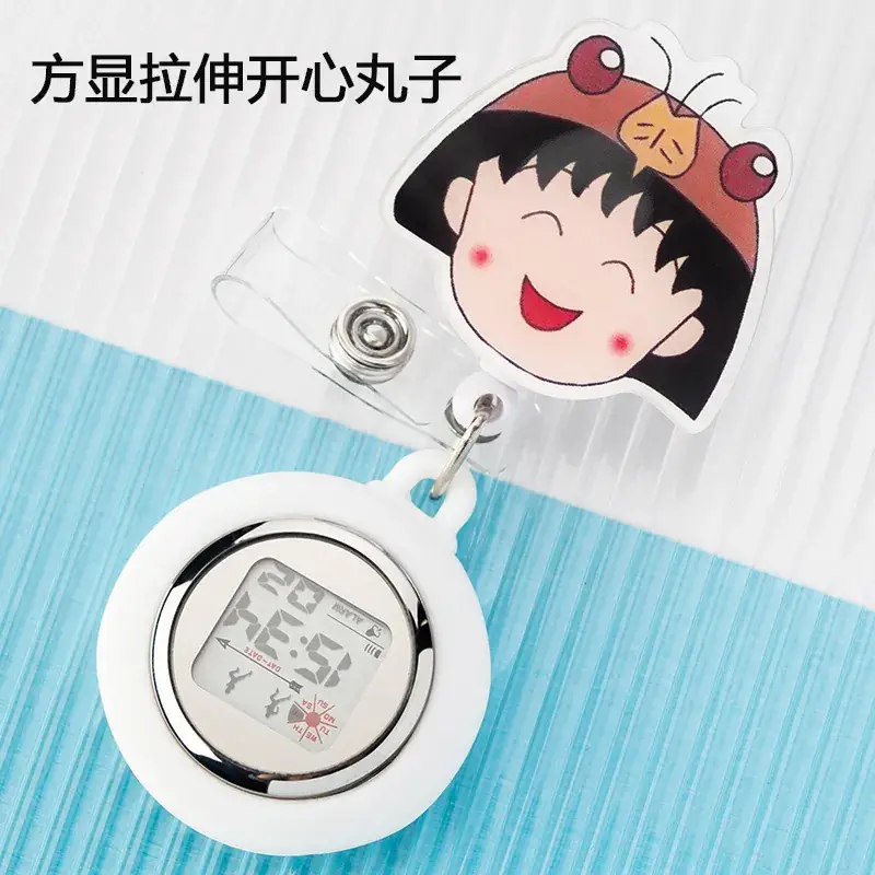 Retractable Nurse Watch Digital Silicone Pocket Watch for Men Women - Image 11