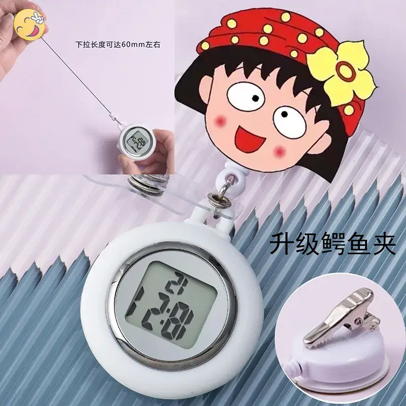 Retractable Nurse Watch Digital Silicone Pocket Watch for Men Women - Image 12