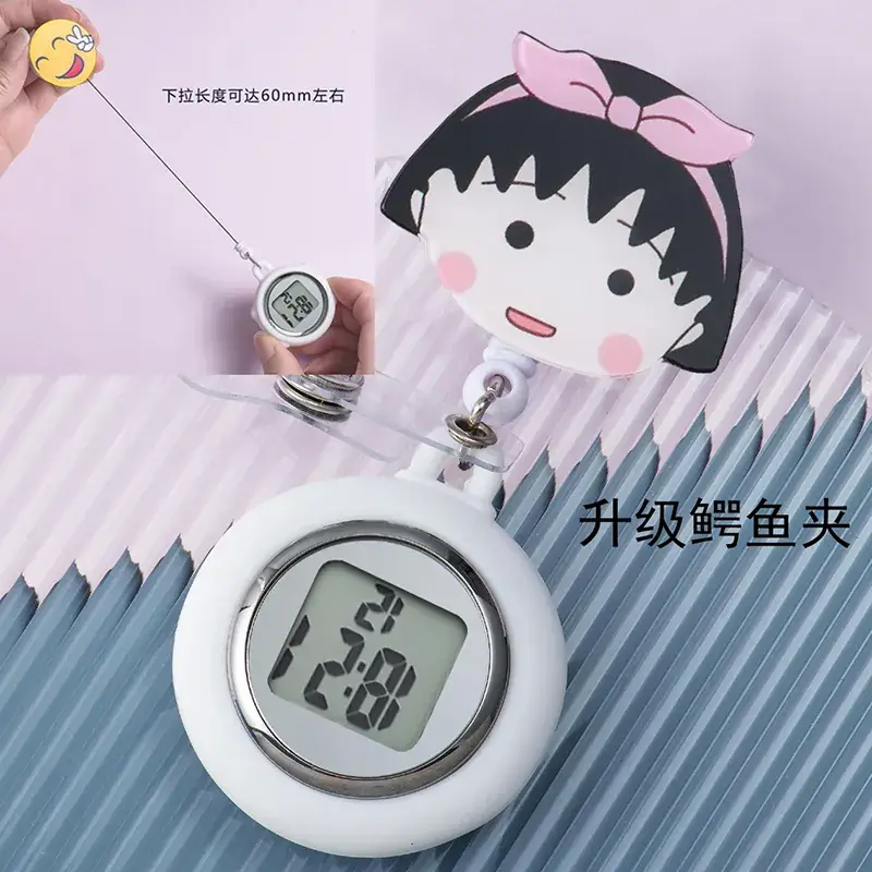 Retractable Nurse Watch Digital Silicone Pocket Watch for Men Women - Image 13