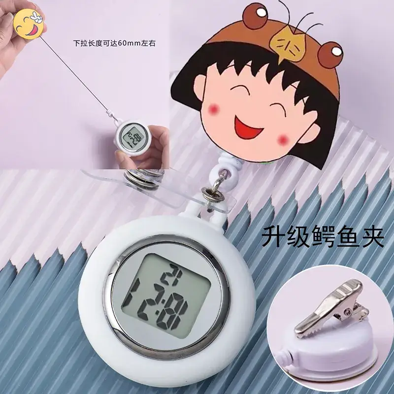 Retractable Nurse Watch Digital Silicone Pocket Watch for Men Women - Image 16