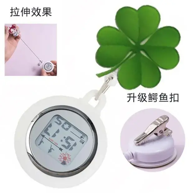 Retractable Nurse Watch Digital Silicone Pocket Watch for Men Women - Image 19