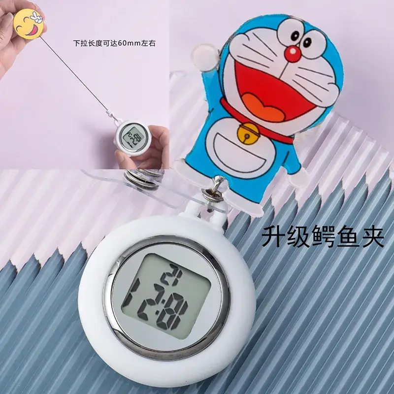 Retractable Nurse Watch Digital Silicone Pocket Watch for Men Women - Image 29