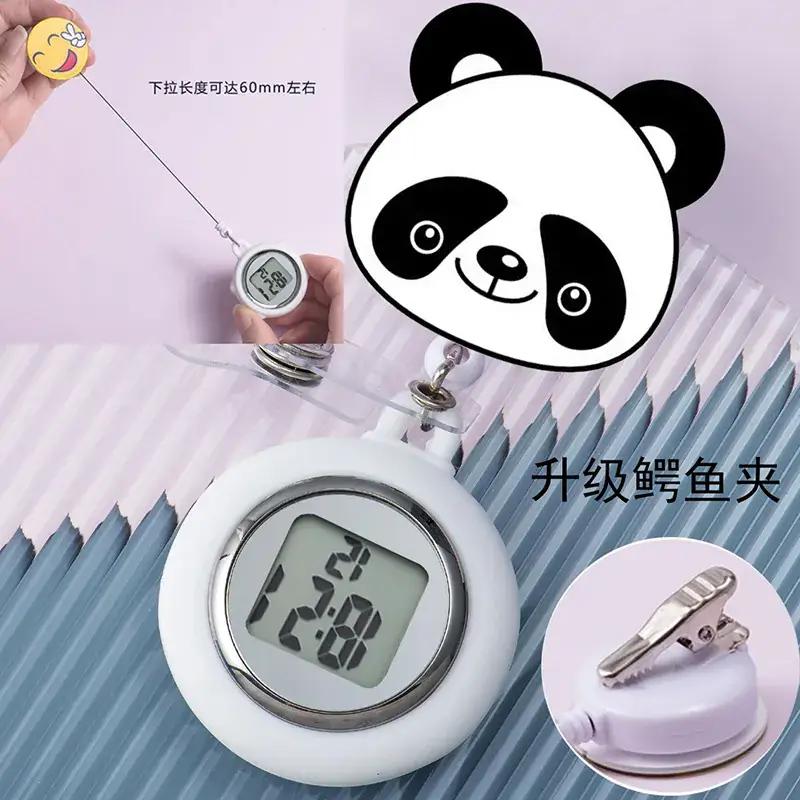 Retractable Nurse Watch Digital Silicone Pocket Watch for Men Women - Image 30