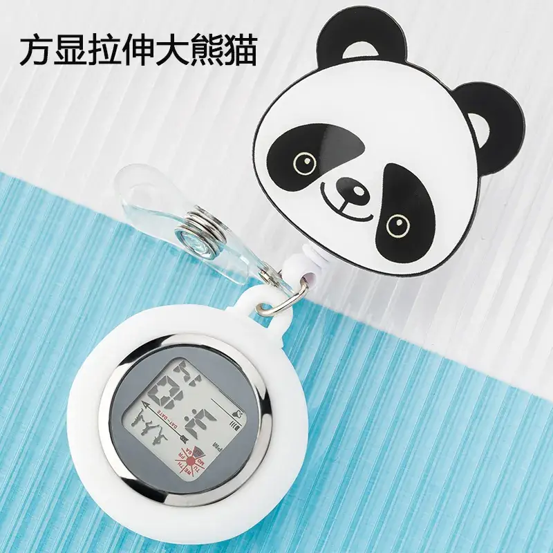 Retractable Nurse Watch Digital Silicone Pocket Watch for Men Women - Image 31