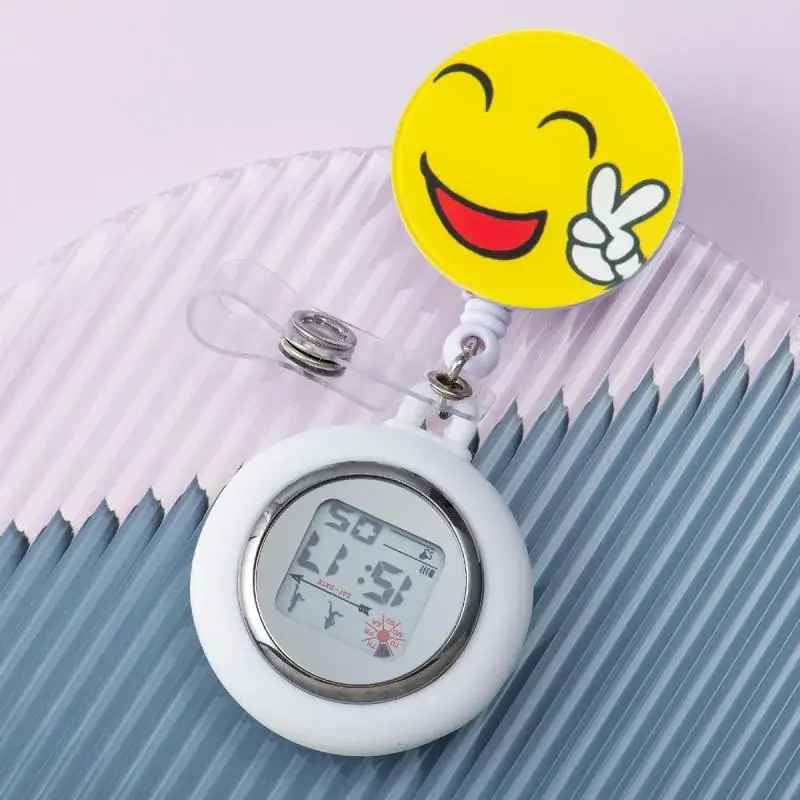 Retractable Nurse Watch Digital Silicone Pocket Watch for Men Women - Image 35