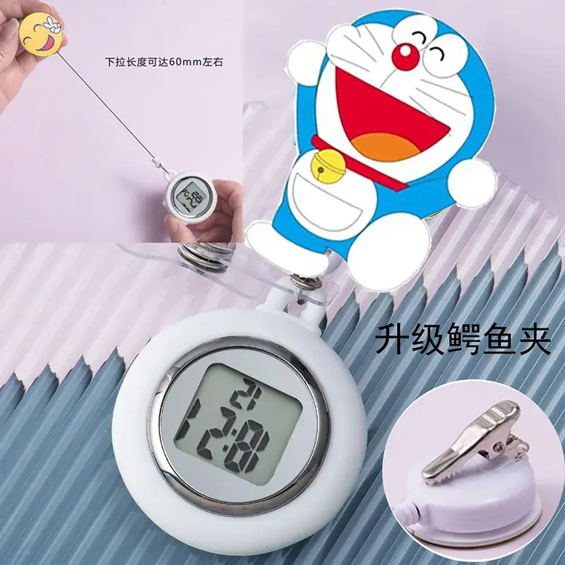 Retractable Nurse Watch Digital Silicone Pocket Watch for Men Women - Image 37