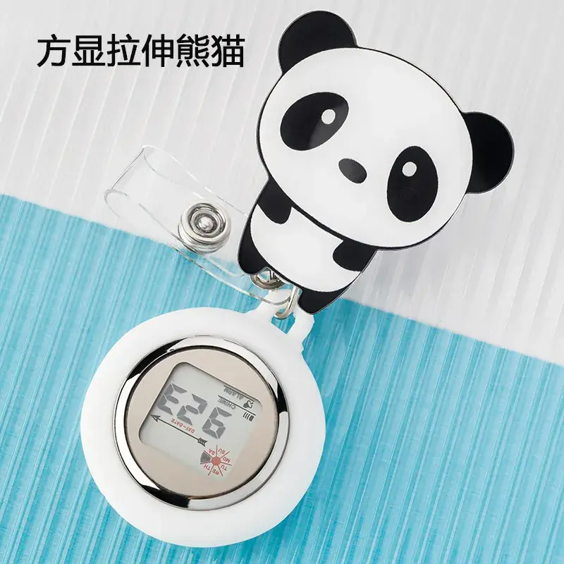 Retractable Nurse Watch Digital Silicone Pocket Watch for Men Women - Image 38