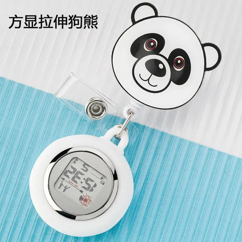 Retractable Nurse Watch Digital Silicone Pocket Watch for Men Women - Image 39