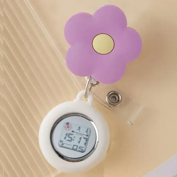 Retractable Nurse Watch Digital Silicone Pocket Watch for Men Women - Image 4