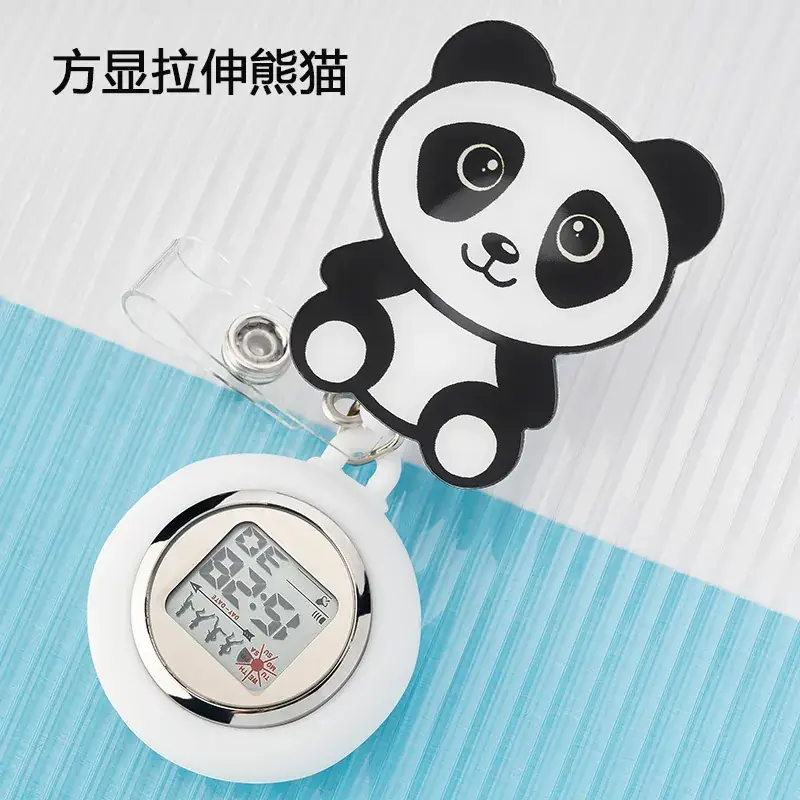 Retractable Nurse Watch Digital Silicone Pocket Watch for Men Women - Image 40