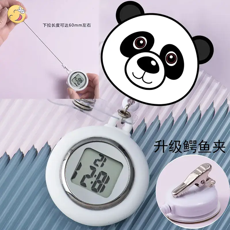 Retractable Nurse Watch Digital Silicone Pocket Watch for Men Women - Image 41