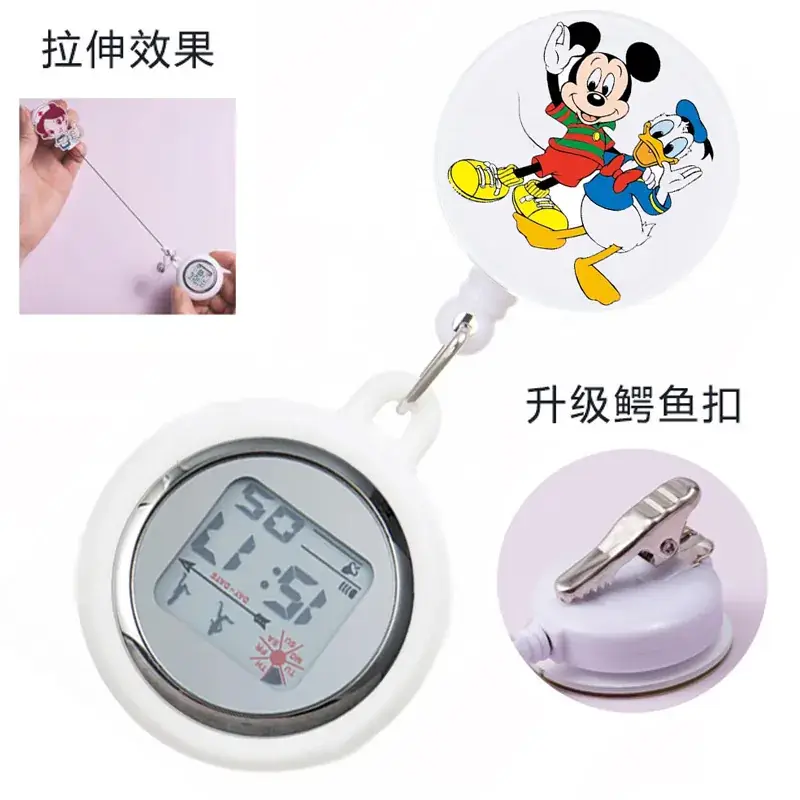 Retractable Nurse Watch Digital Silicone Pocket Watch for Men Women - Image 48