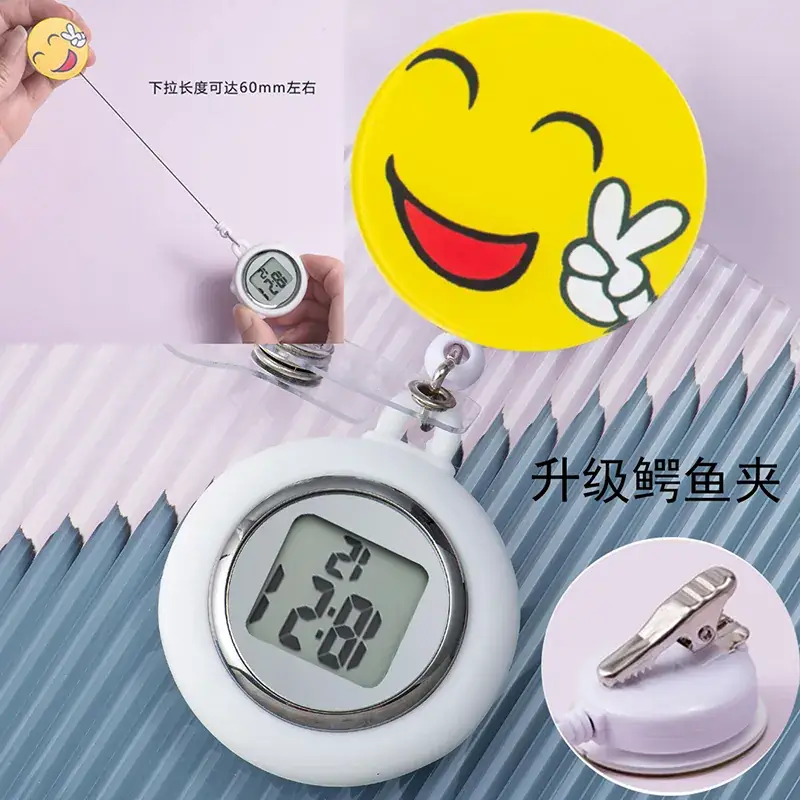 Retractable Nurse Watch Digital Silicone Pocket Watch for Men Women - Image 52
