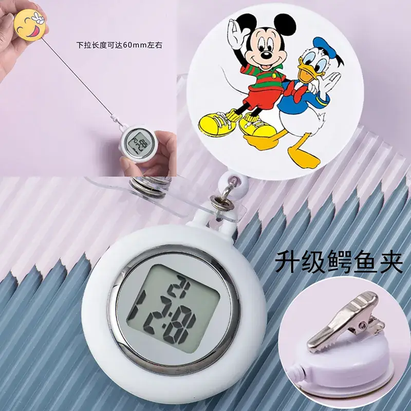 Retractable Nurse Watch Digital Silicone Pocket Watch for Men Women - Image 54