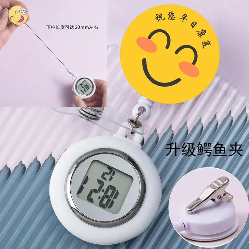 Retractable Nurse Watch Digital Silicone Pocket Watch for Men Women - Image 61