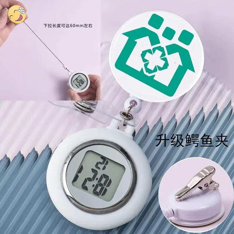 Retractable Nurse Watch Digital Silicone Pocket Watch for Men Women - Image 63