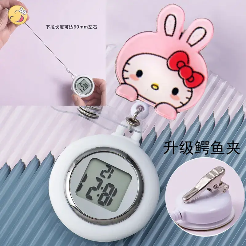 Retractable Nurse Watch Digital Silicone Pocket Watch for Men Women - Image 68