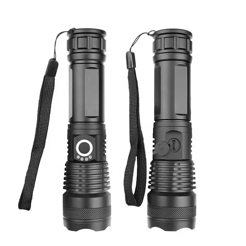 Aluminum Alloy LED Telescopic Zoom Flashlight