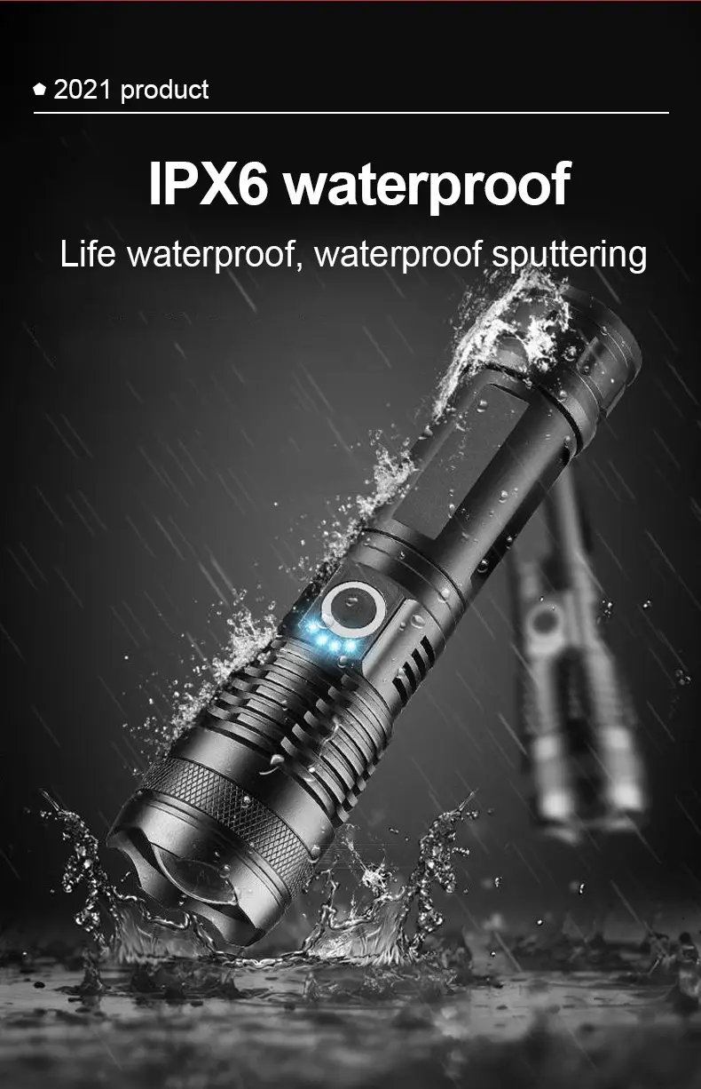 Aluminum Alloy LED Telescopic Zoom Flashlight — feature 6