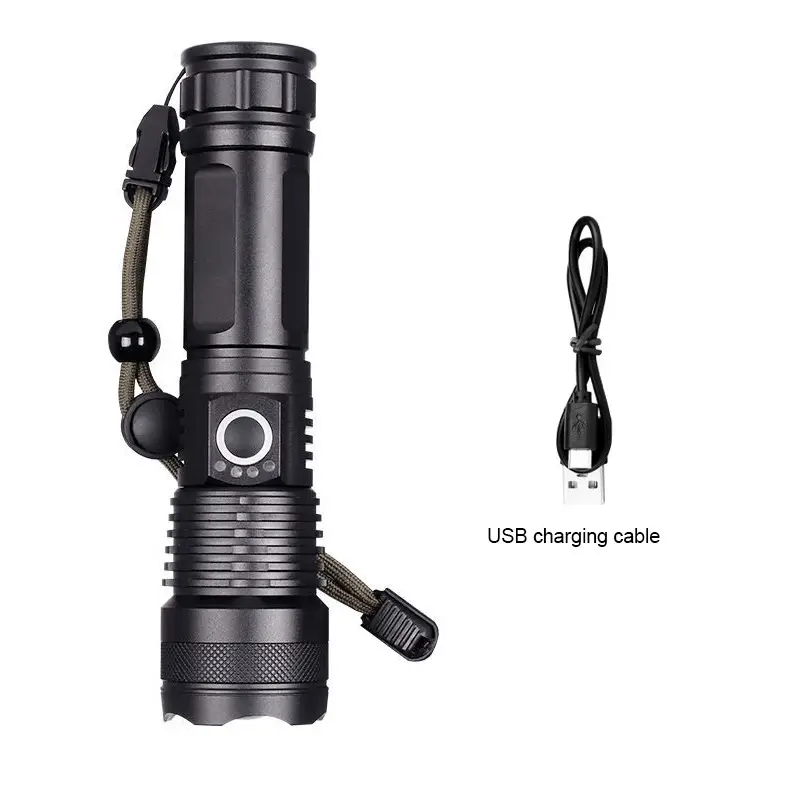 Aluminum Alloy LED Telescopic Zoom Flashlight