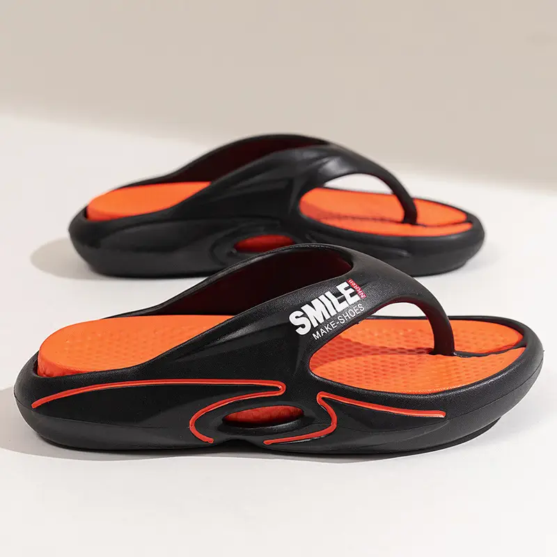 Casual Korean style flip flops men's summer soft bottom non-slip simple slippers outdoor beach slip-on sandals - Image 5