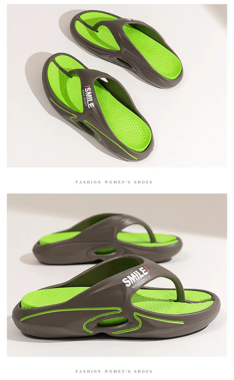 Casual Korean style flip flops men's summer soft bottom non-slip simple slippers outdoor beach slip-on sandals — feature 22