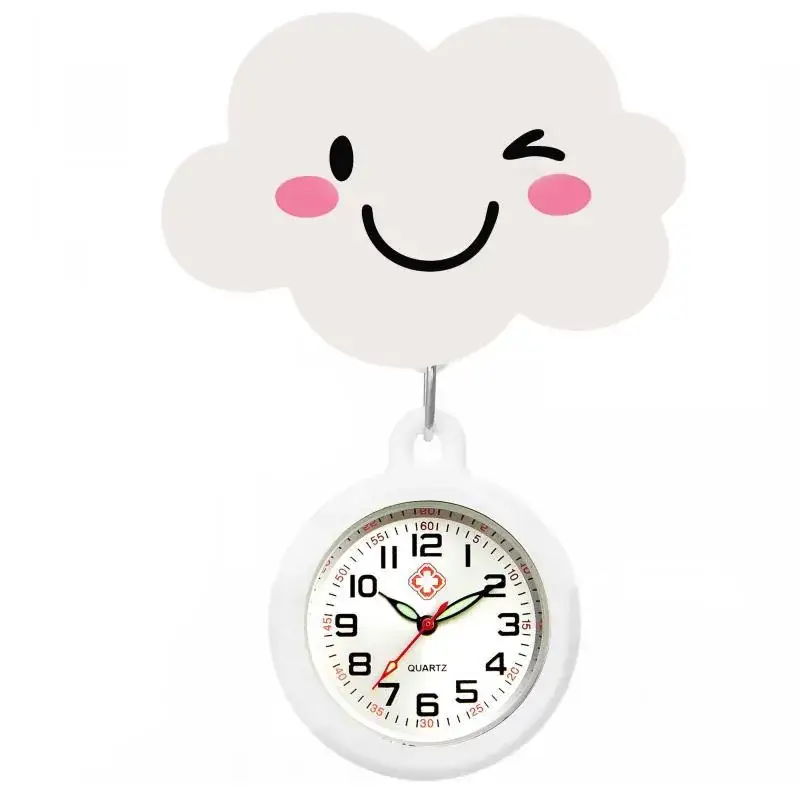 Colorful Nurse Pocket Watch with Flower Design - Image 98