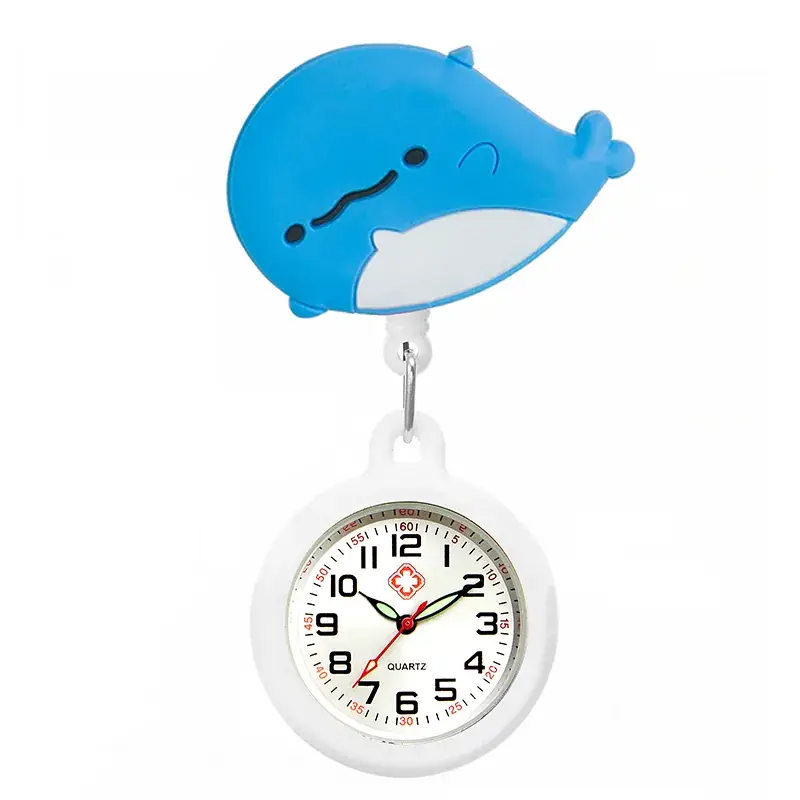 Colorful Nurse Pocket Watch with Flower Design - Image 10