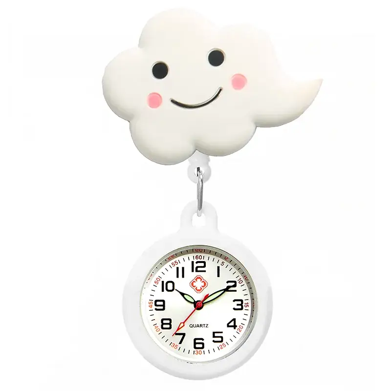 Colorful Nurse Pocket Watch with Flower Design - Image 13