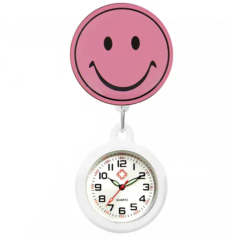 Colorful Nurse Pocket Watch with Flower Design - Image 17