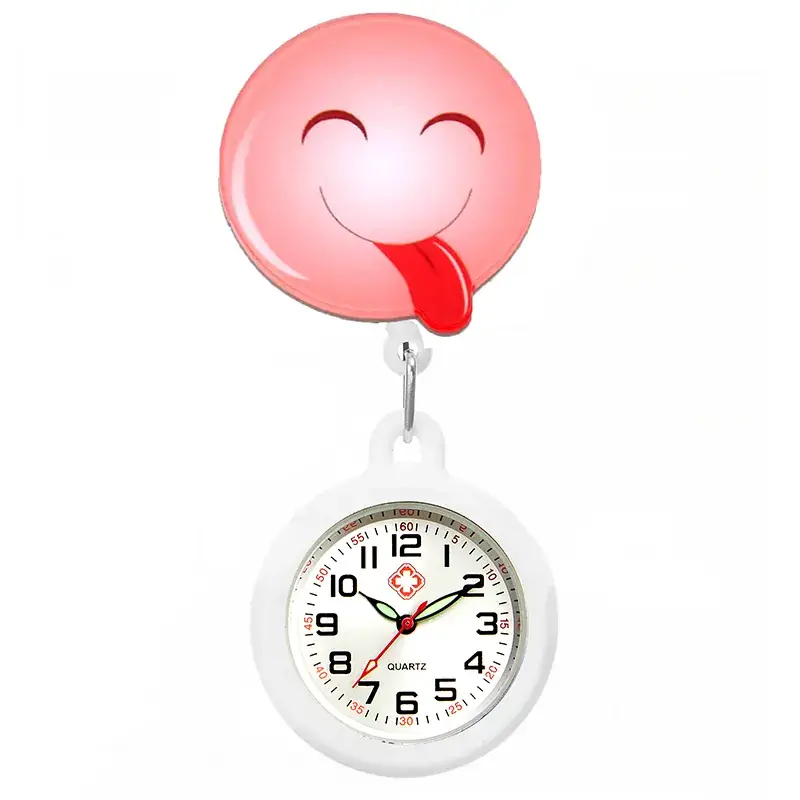 Colorful Nurse Pocket Watch with Flower Design - Image 18