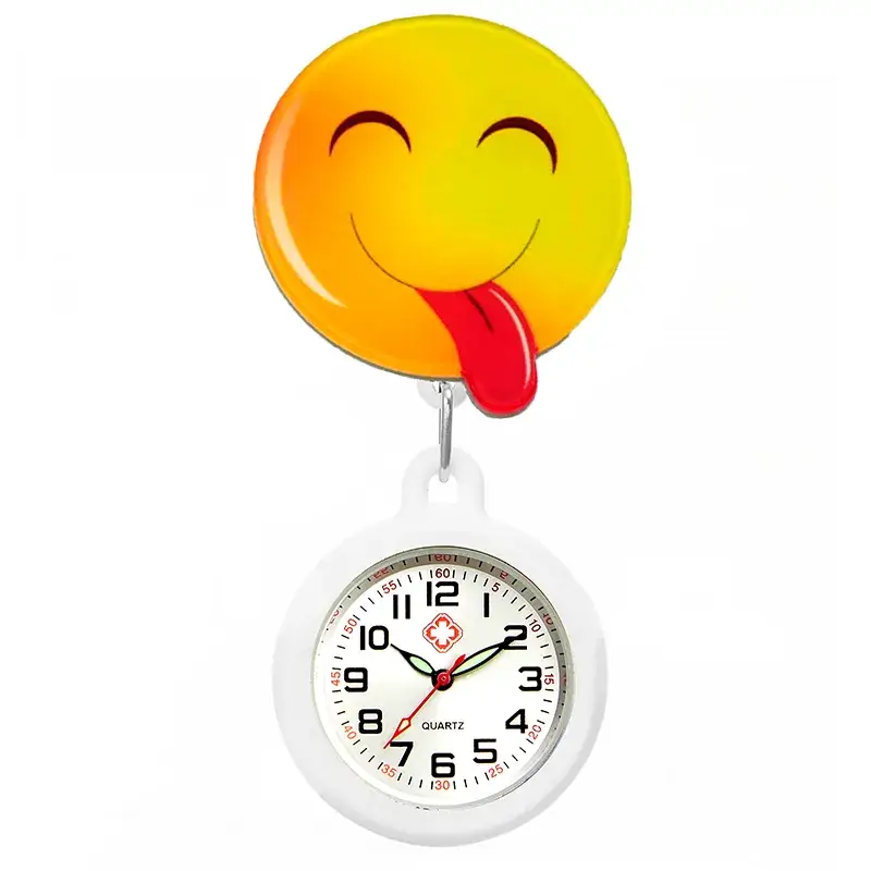 Colorful Nurse Pocket Watch with Flower Design - Image 20
