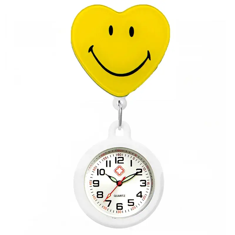 Colorful Nurse Pocket Watch with Flower Design - Image 22