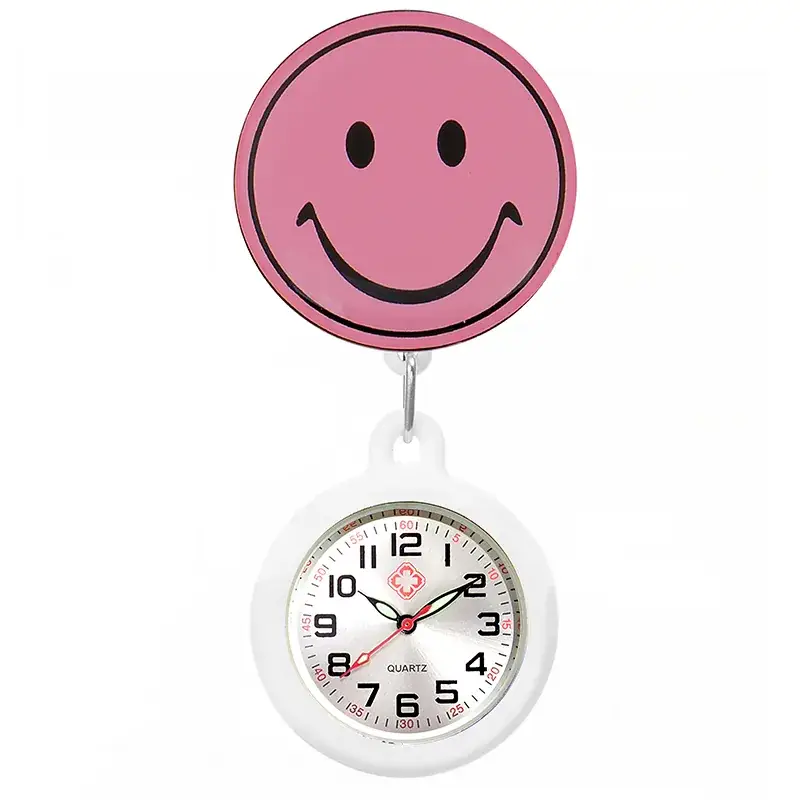 Colorful Nurse Pocket Watch with Flower Design - Image 64