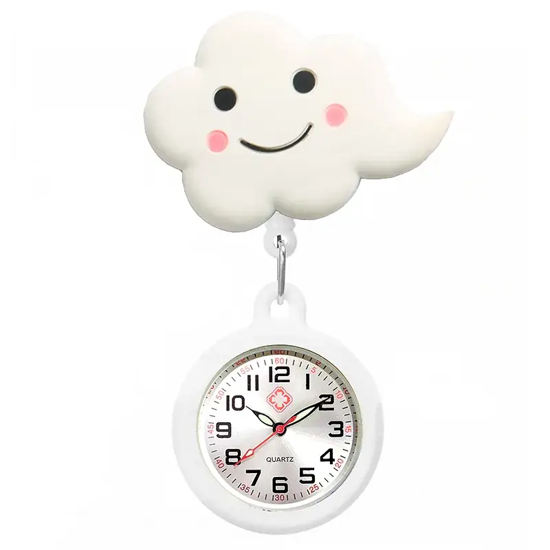 Colorful Nurse Pocket Watch with Flower Design - Image 65