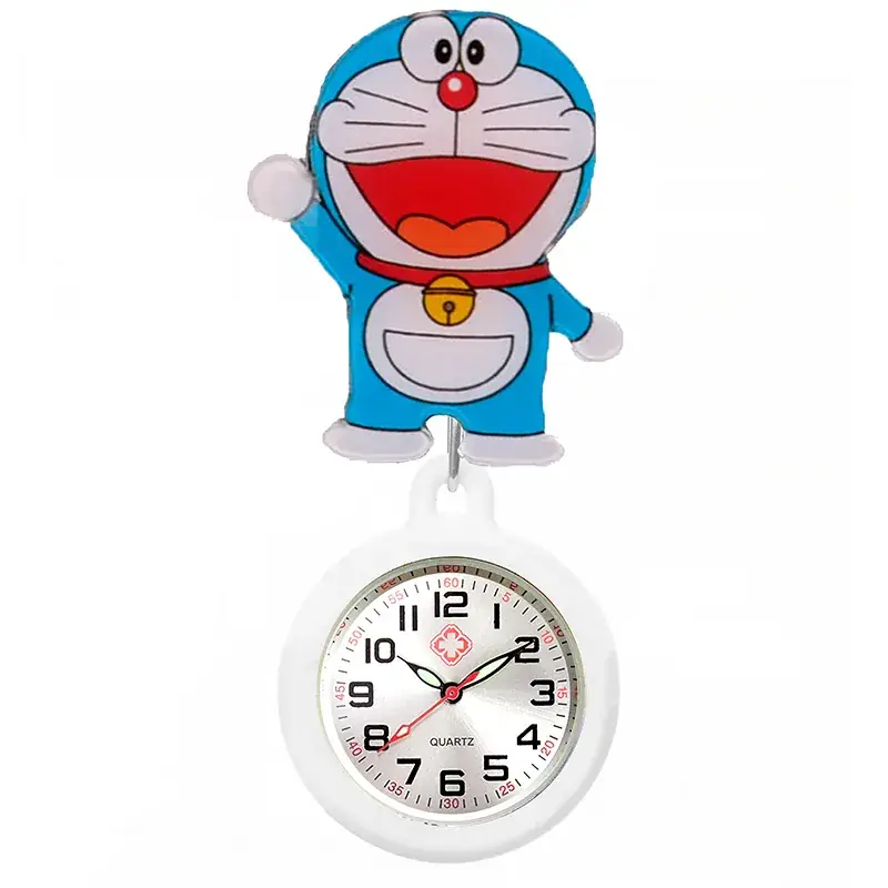 Colorful Nurse Pocket Watch with Flower Design - Image 67