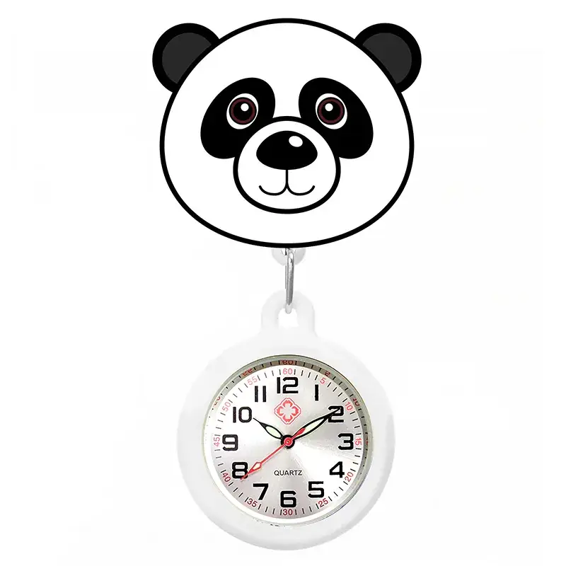 Colorful Nurse Pocket Watch with Flower Design - Image 73