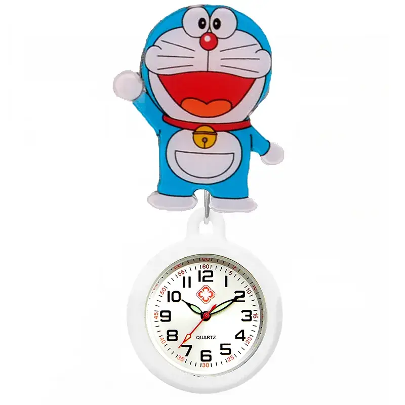 Colorful Nurse Pocket Watch with Flower Design - Image 9