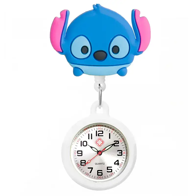 Colorful Nurse Pocket Watch with Flower Design - Image 91