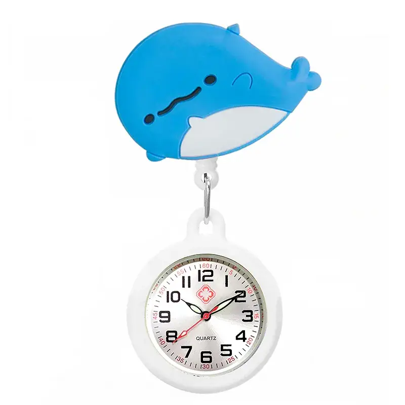 Colorful Nurse Pocket Watch with Flower Design - Image 92