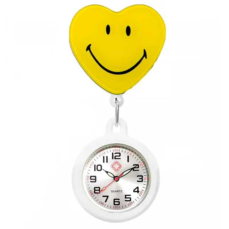 Colorful Nurse Pocket Watch with Flower Design - Image 93