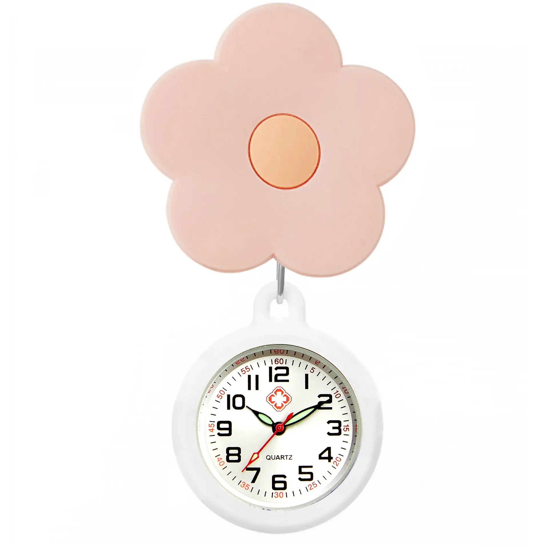 Colorful Nurse Pocket Watch with Flower Design - Image 95