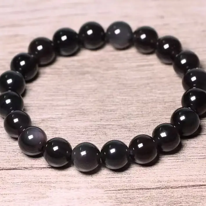Obsidian Lion Awakening Silver Obsidian Gift Transfer Bracelet — feature 11