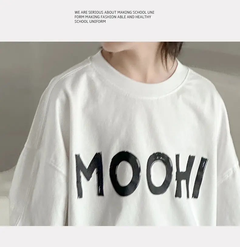 Boys Long Sleeve T-Shirt White MOOHI 2025 — feature 12